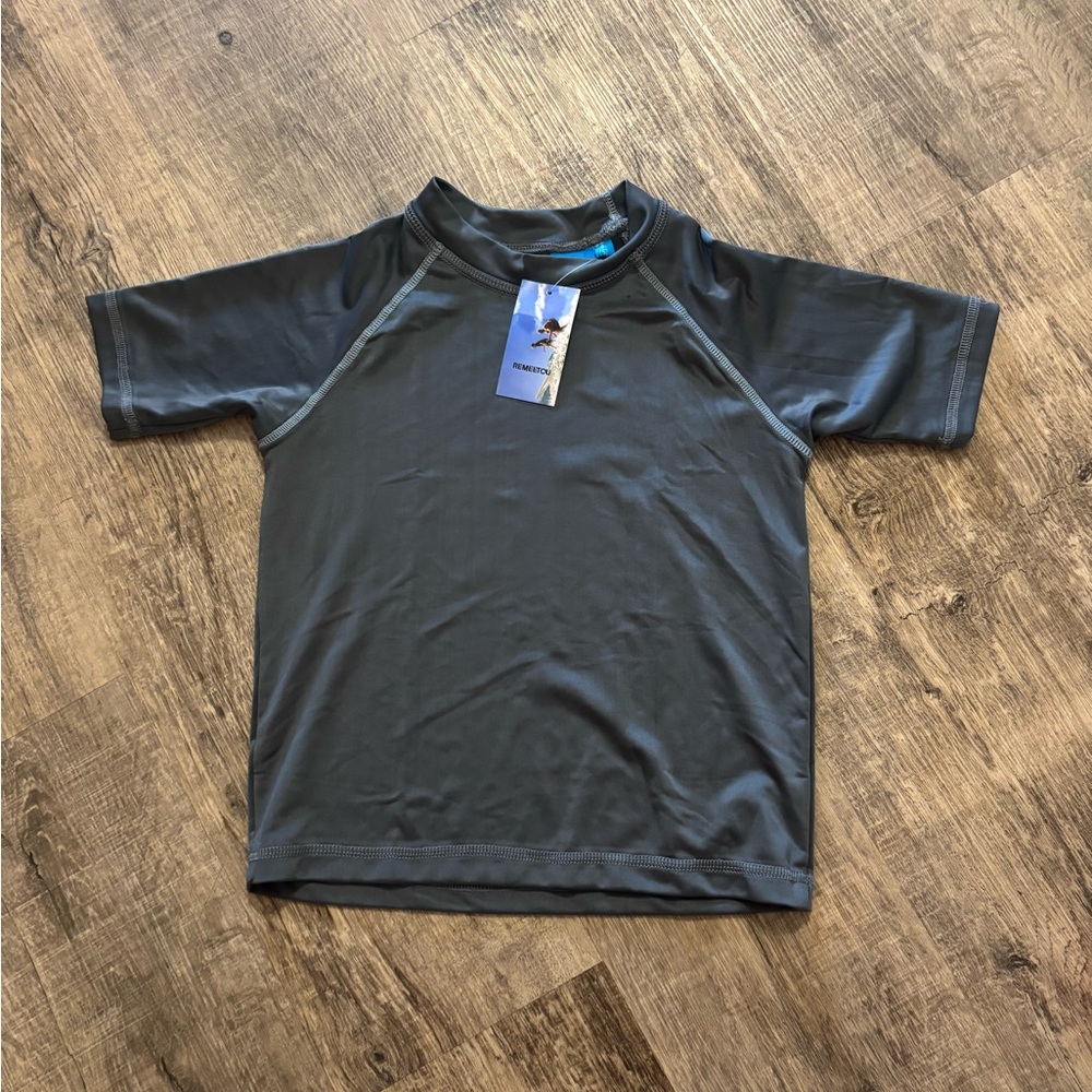 NWT REMEETCU Kids Swim Shirt in Gray